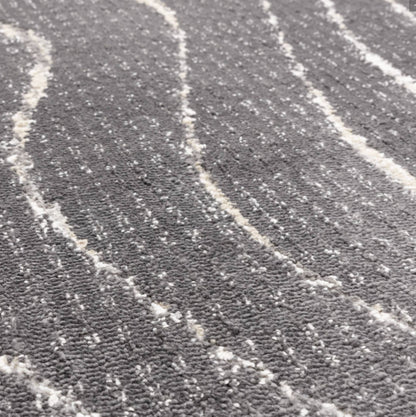 Tapis tissé plat moderne WAVES
