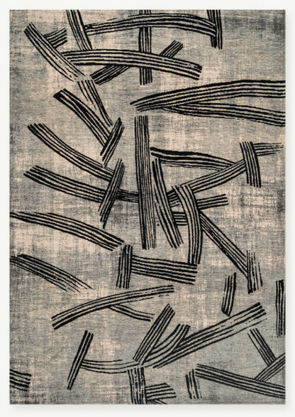 Tapis moderne tissé plat KATANA
