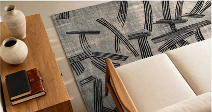 Tapis moderne tissé plat KATANA