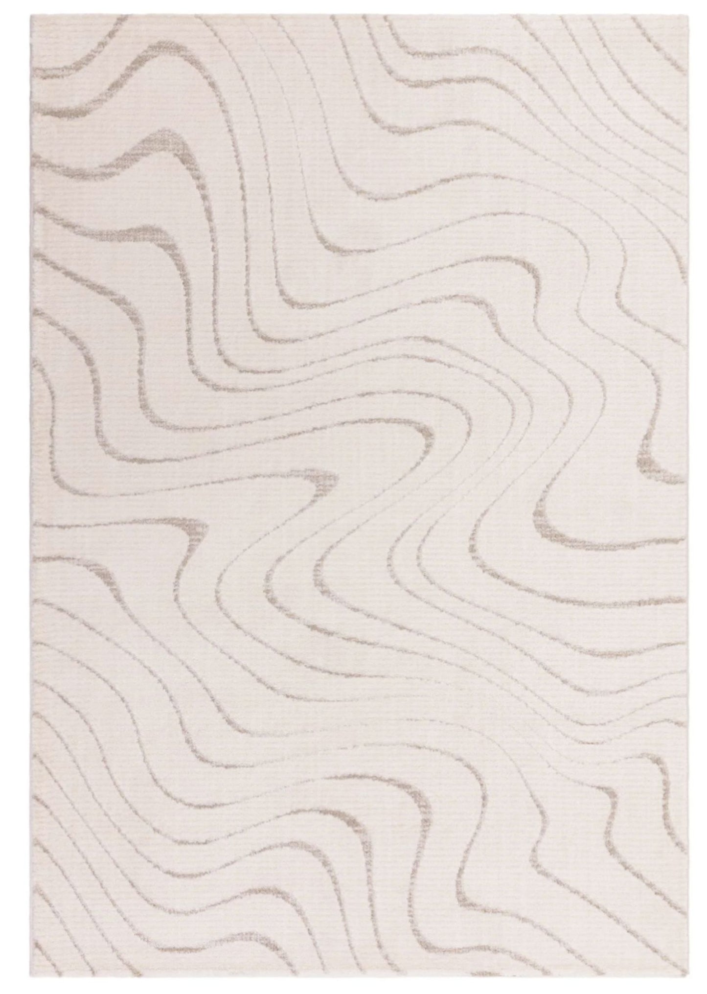 Tapis tissé plat moderne WAVES