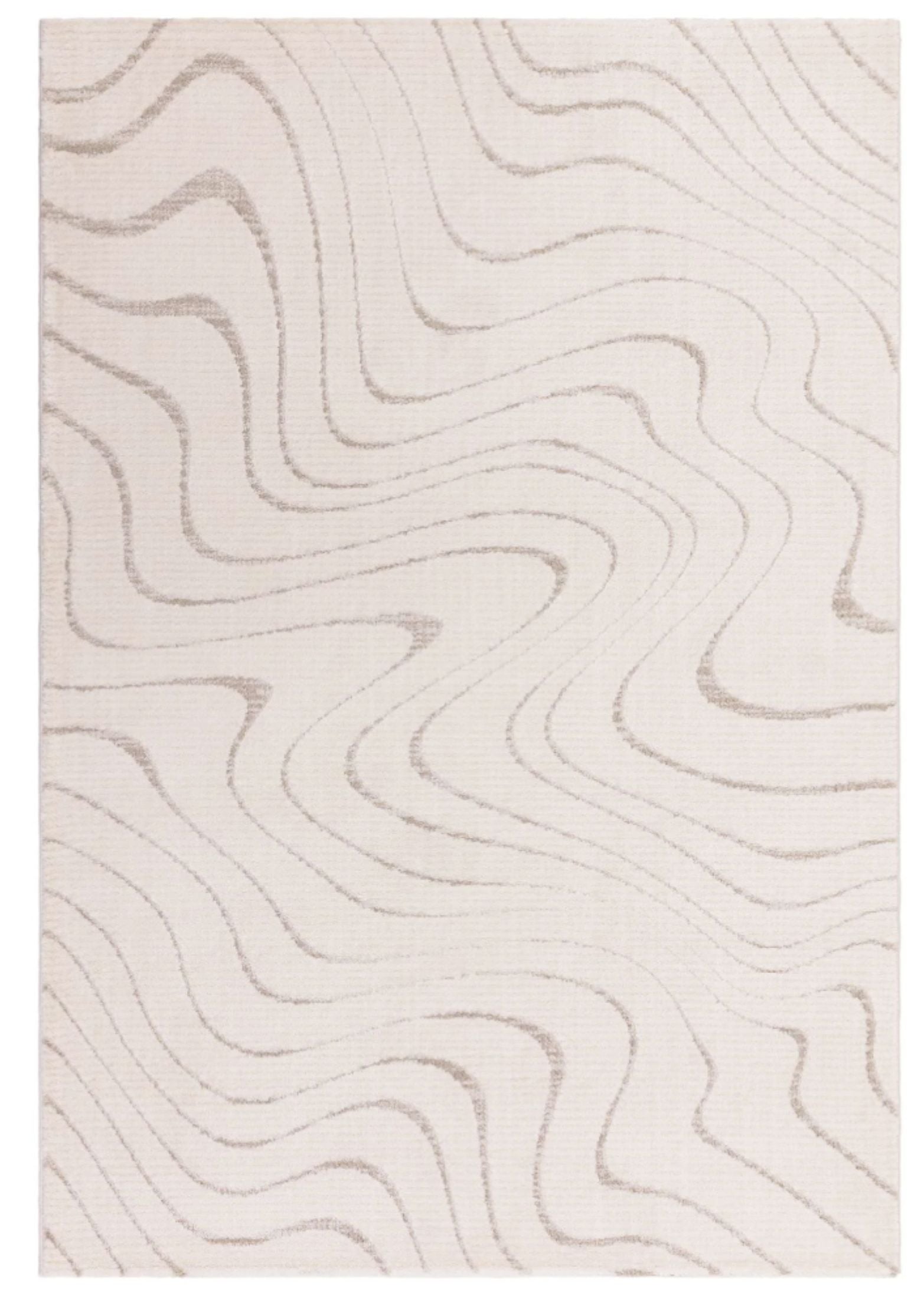 Tapis tissé plat moderne WAVES