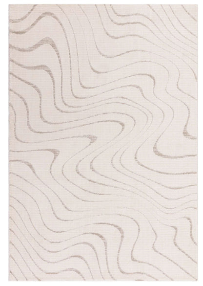 Tapis tissé plat moderne WAVES