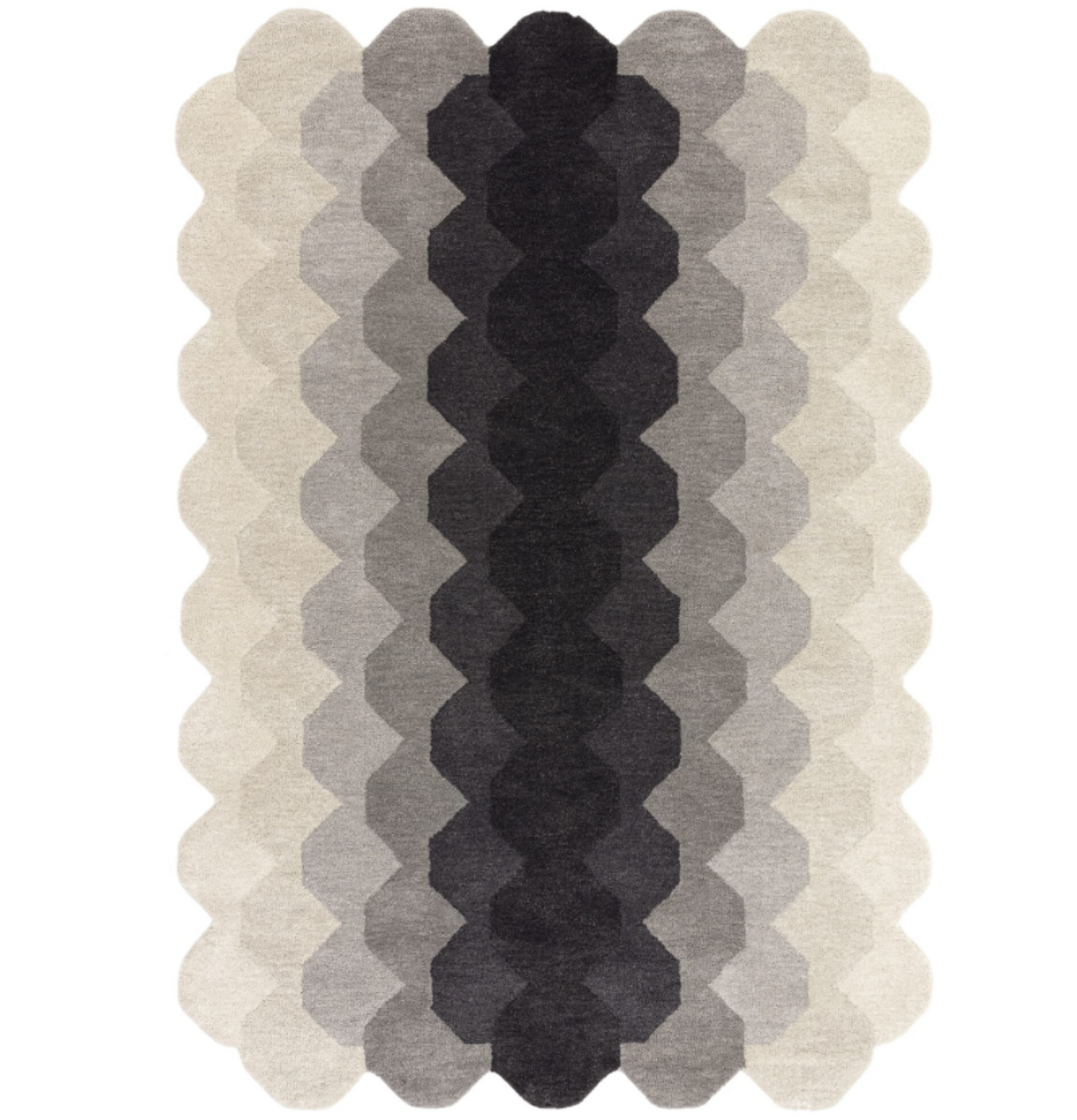 Tapis moderne tufté main en laine KERNEL