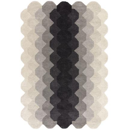 Tapis moderne tufté main en laine KERNEL