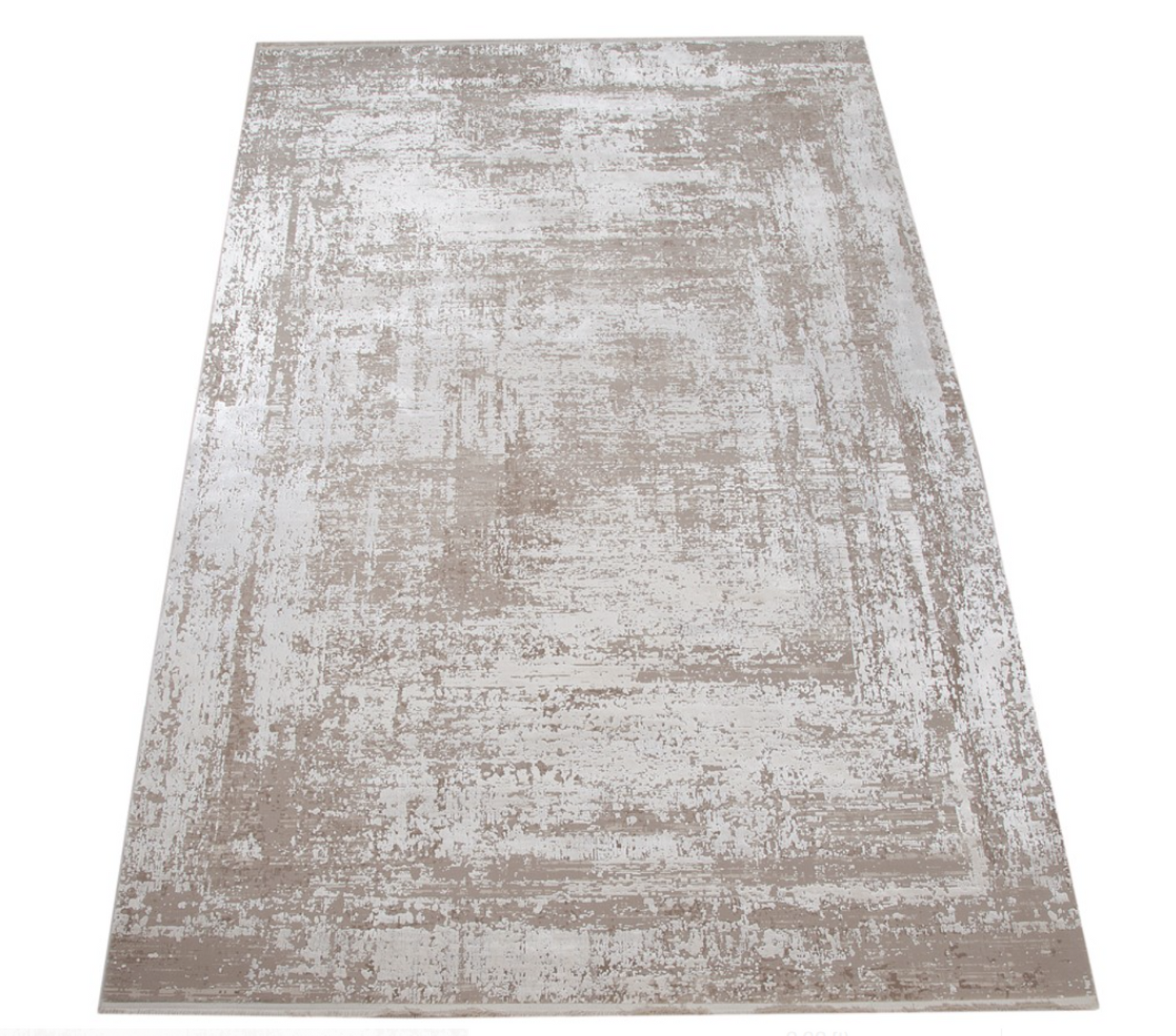 Modern living room rug in viscose with embroidery 