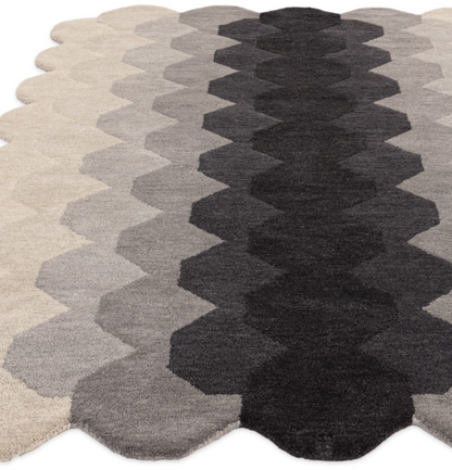 Tapis moderne tufté main en laine KERNEL