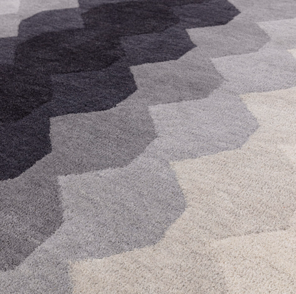 Tapis moderne tufté main en laine KERNEL