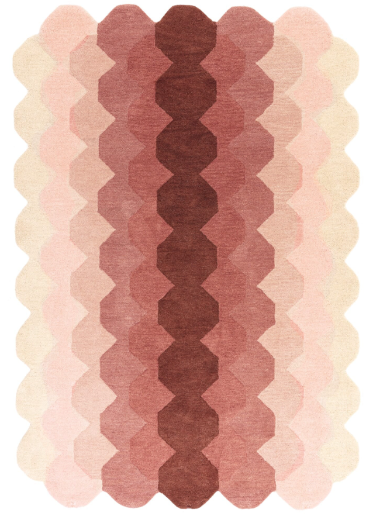 Tapis moderne tufté main en laine KERNEL