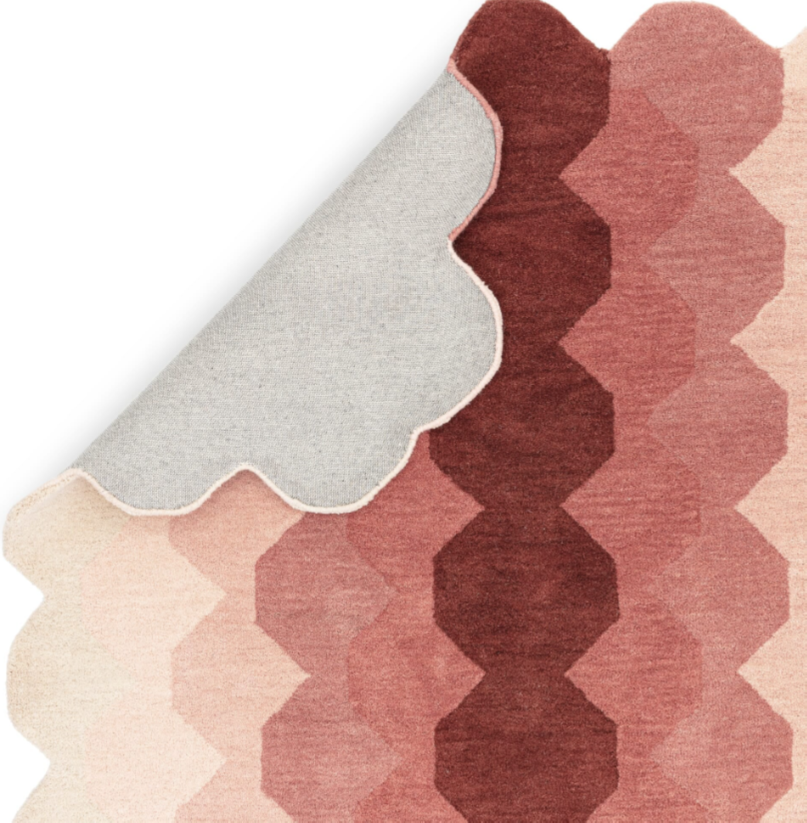 Tapis moderne tufté main en laine KERNEL