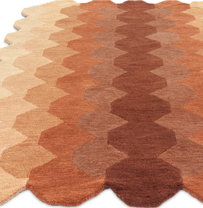 Tapis moderne tufté main en laine KERNEL