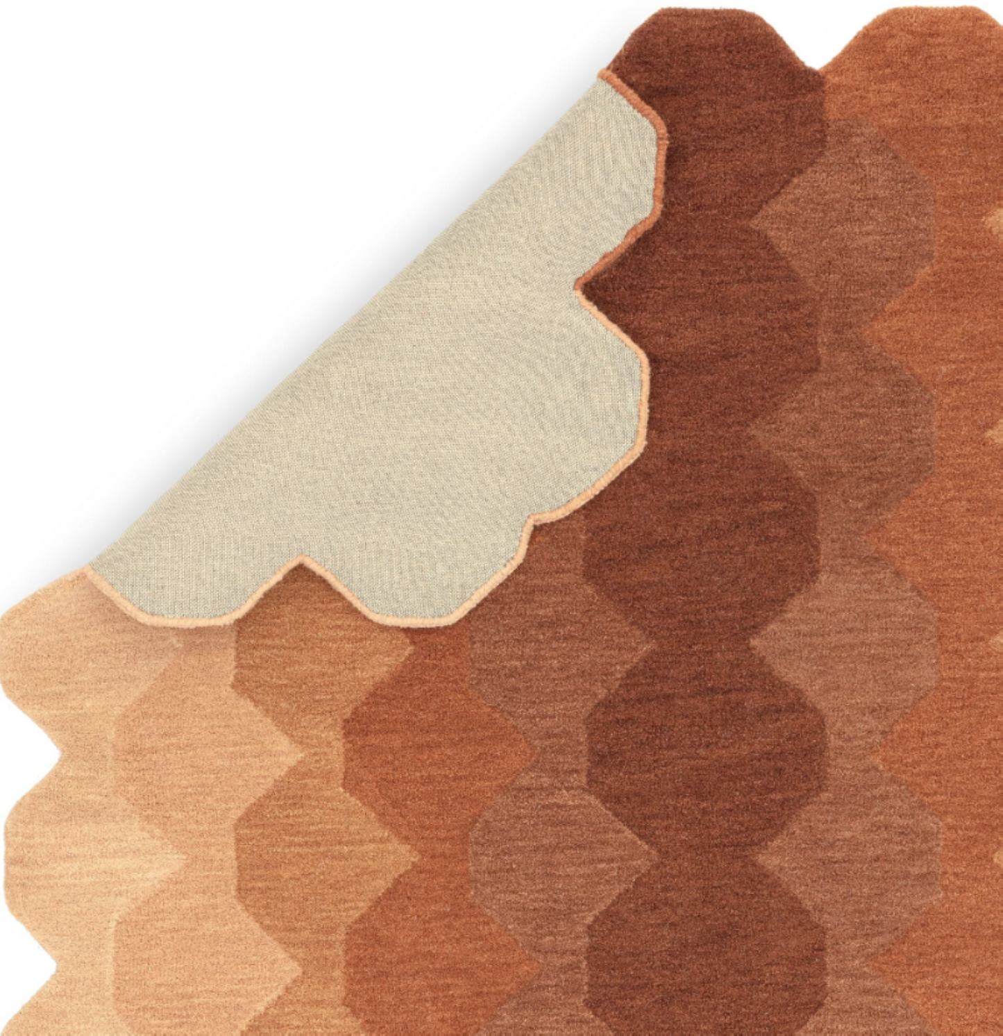 Tapis moderne tufté main en laine KERNEL