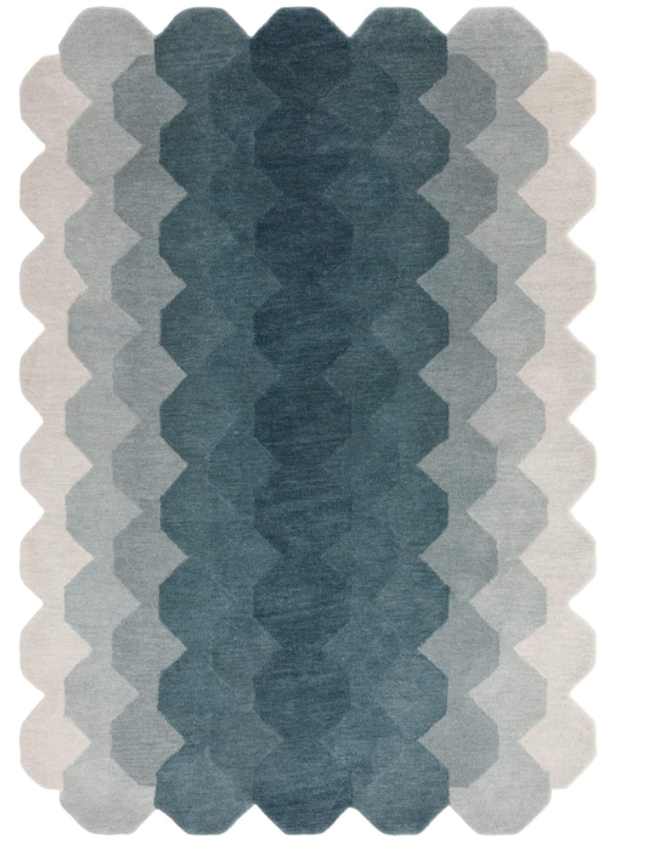 Tapis moderne tufté main en laine KERNEL