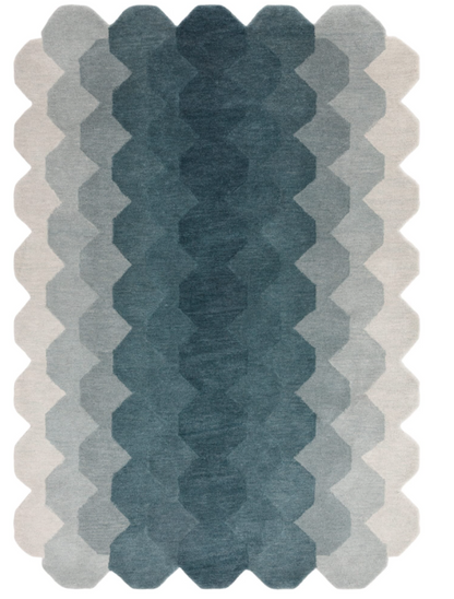 Tapis moderne tufté main en laine KERNEL