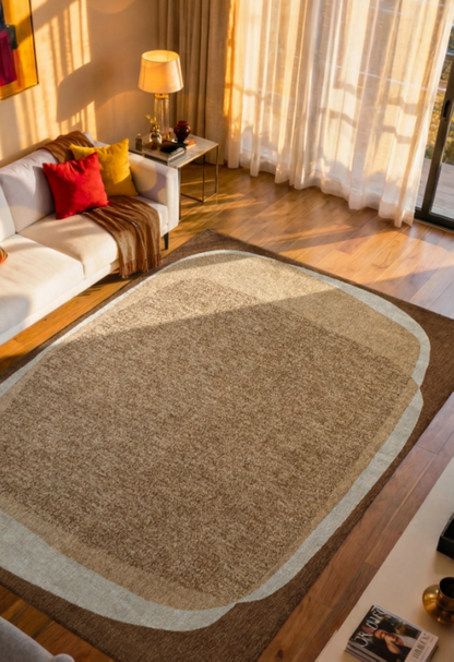 Tapis moderne tissé plat AGATE