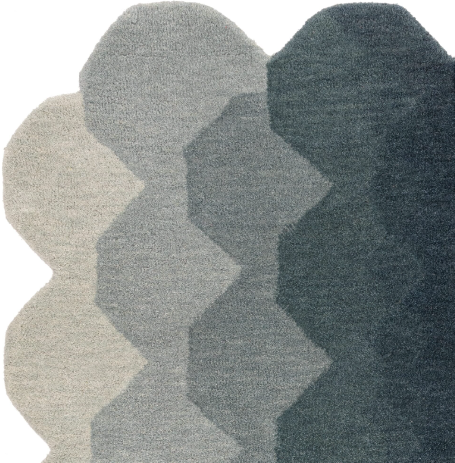 Tapis moderne tufté main en laine KERNEL