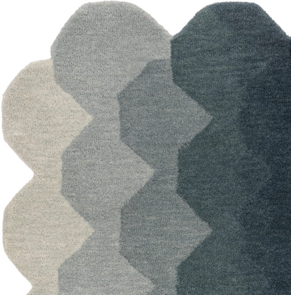 Tapis moderne tufté main en laine KERNEL