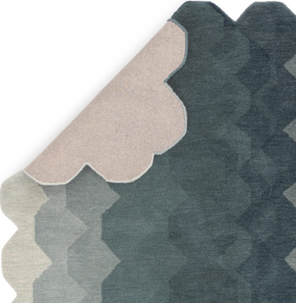 Tapis moderne tufté main en laine KERNEL