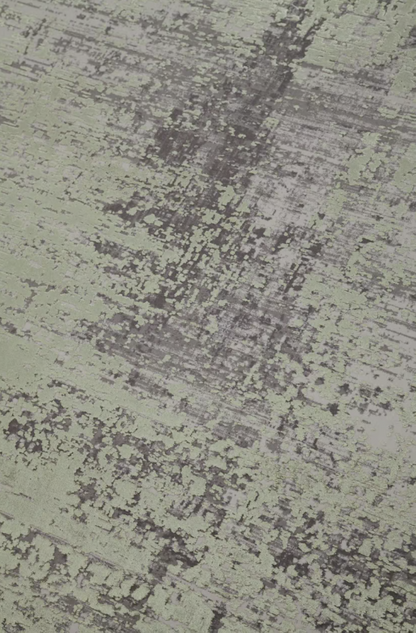 Modern living room rug in viscose with embroidery 