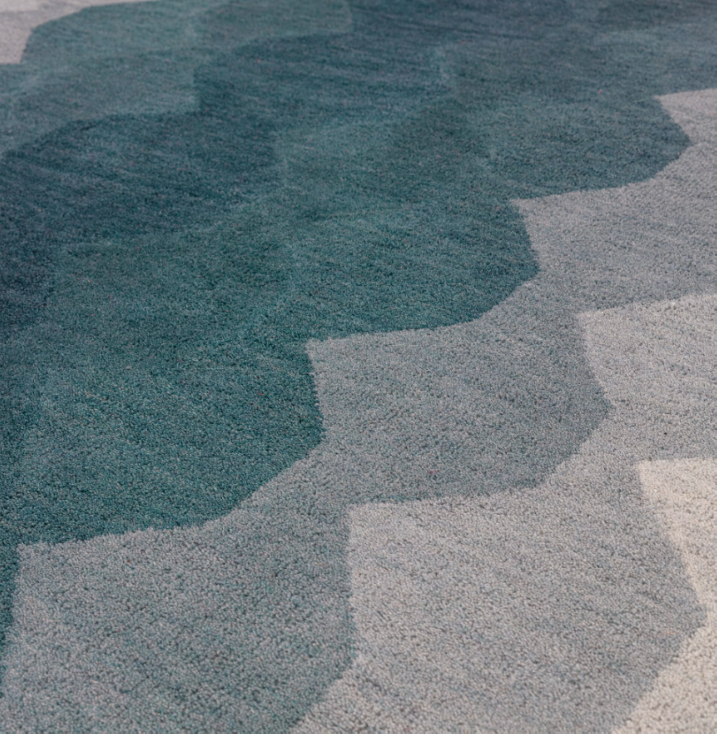 Tapis moderne tufté main en laine KERNEL