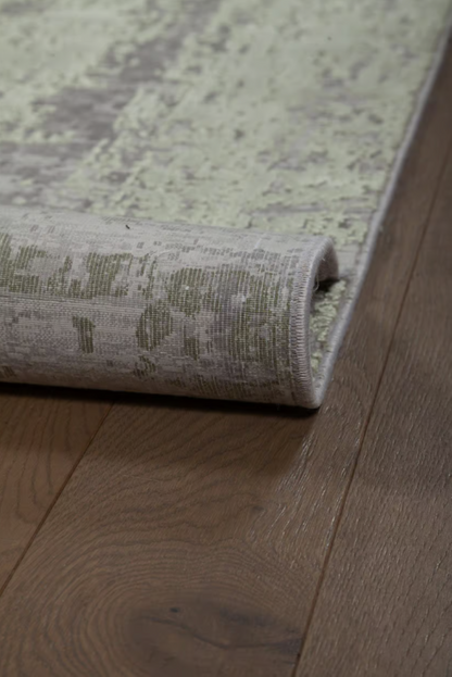 Modern living room rug in viscose with embroidery 