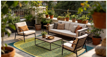 Tapis moderne tissé plat AGATE