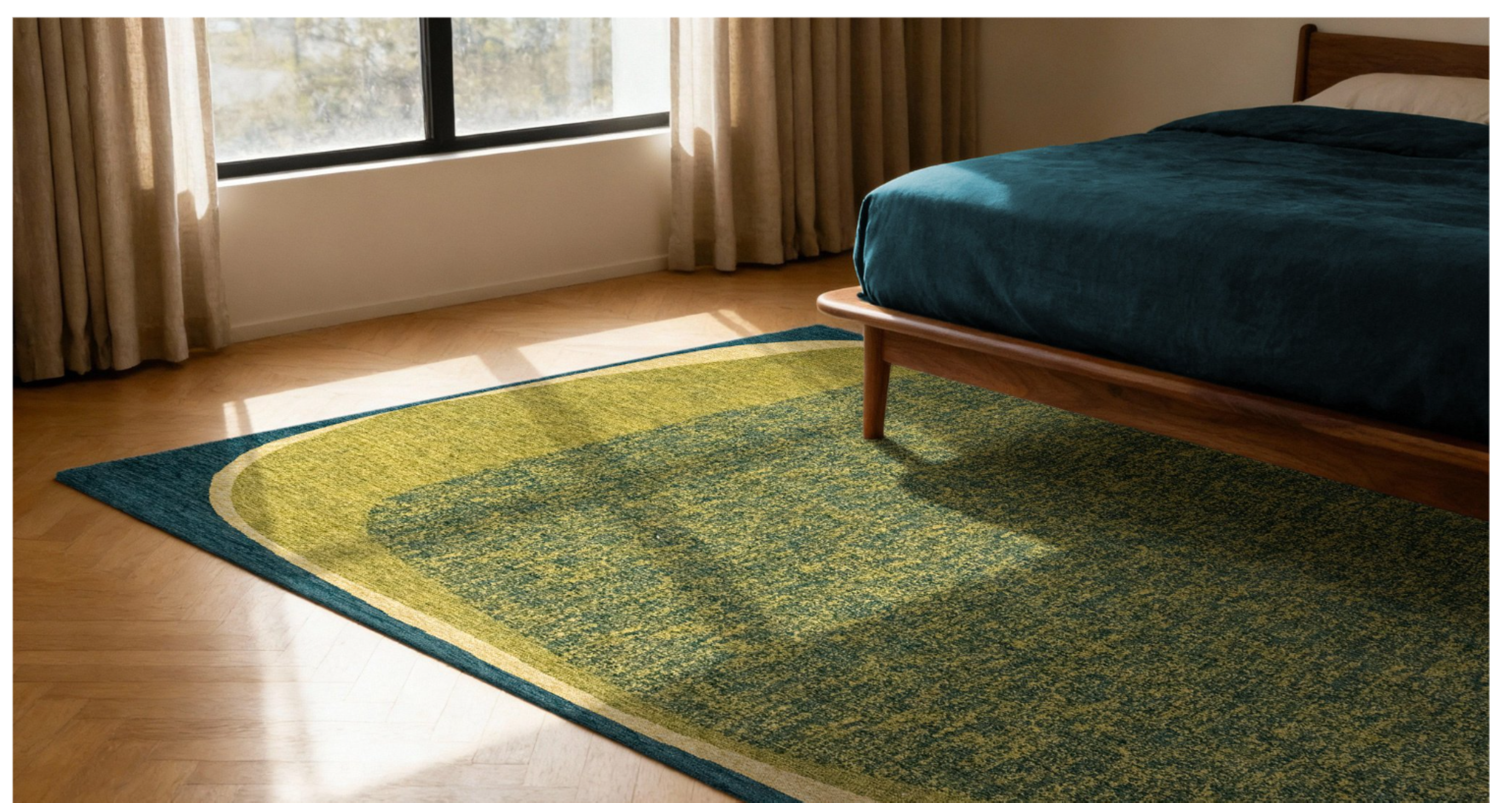 Tapis moderne tissé plat AGATE