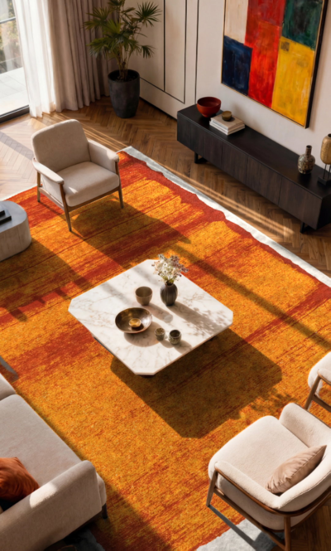 Tapis moderne tissé plat BROOM