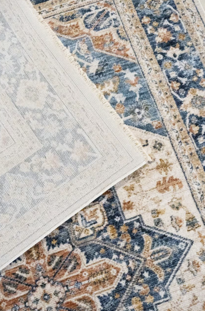 JARBIN flat-woven oriental-style living room rug 