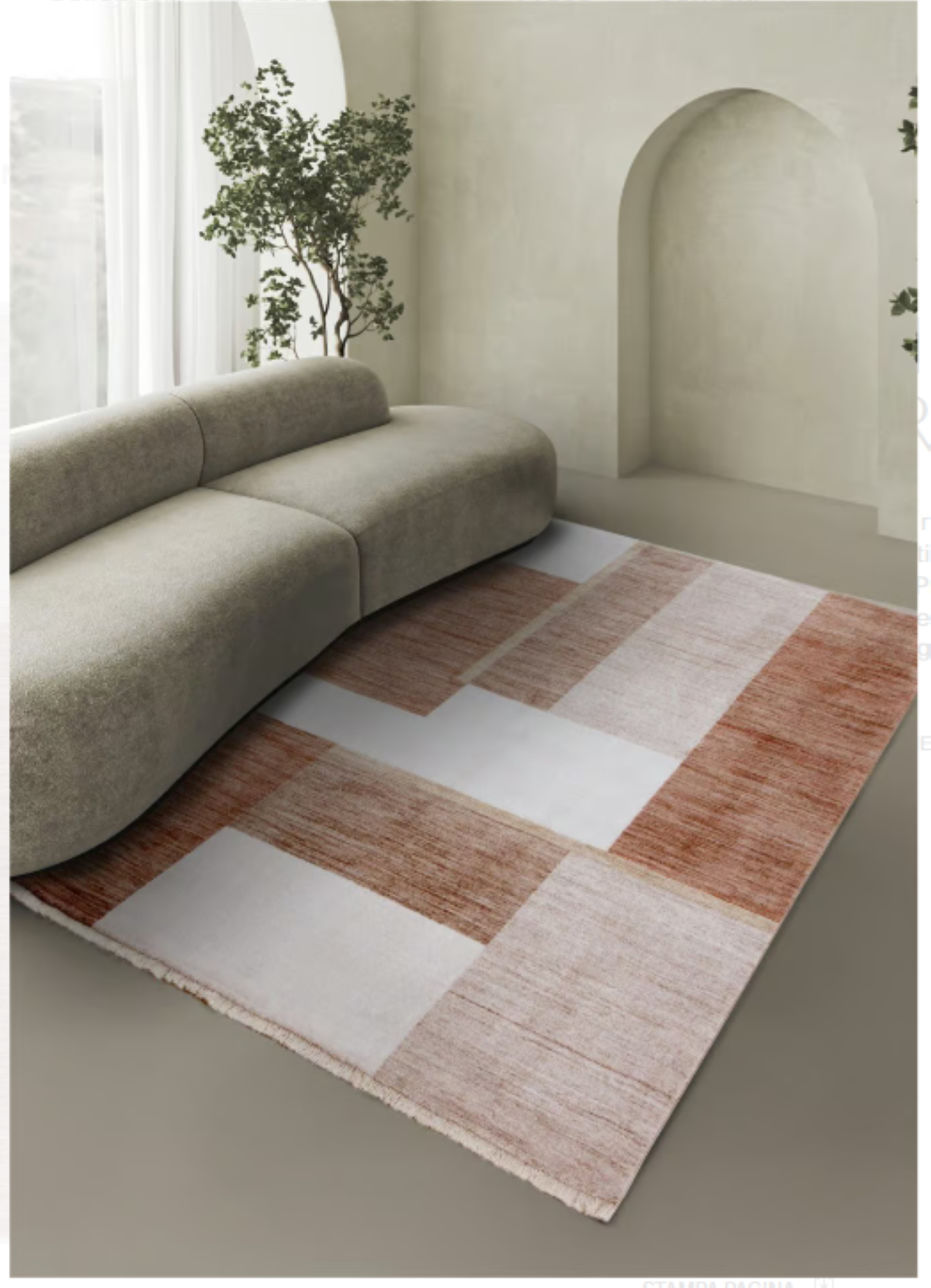 Tapis moderne tissé plat MORY