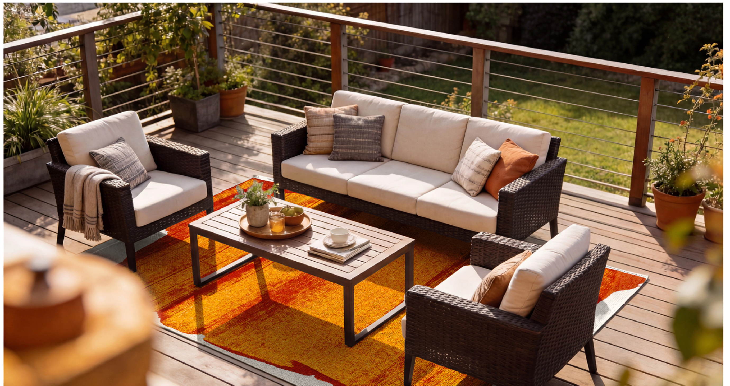 Tapis moderne tissé plat BROOM