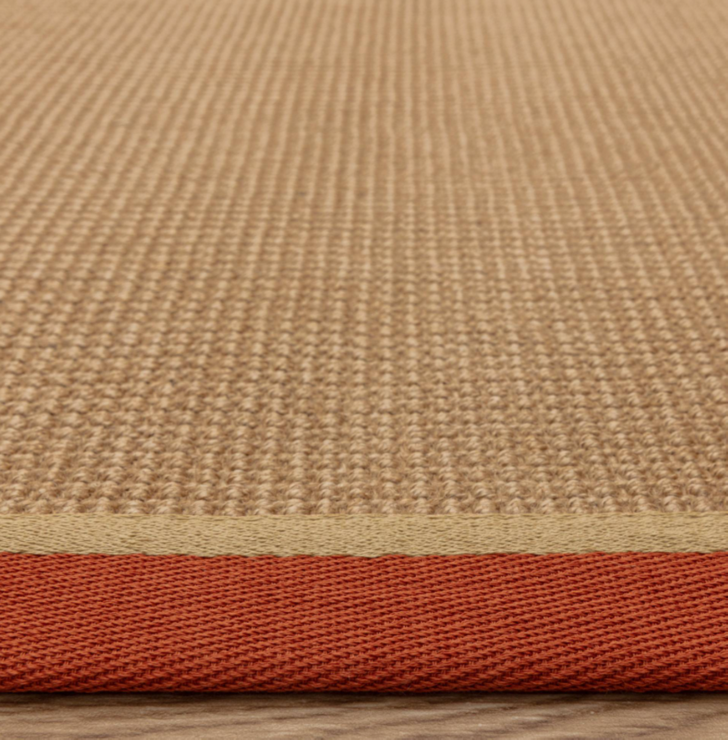 Alfombra moderna de yute DORO para dormitorio y salón 