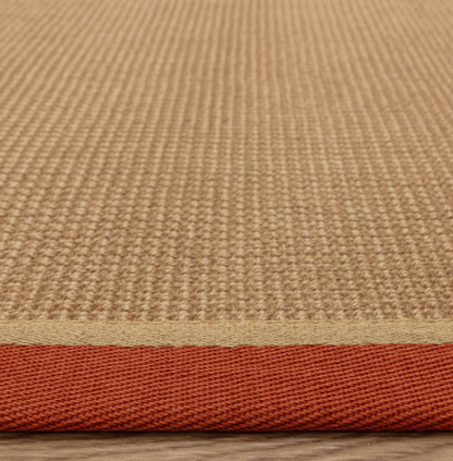 Alfombra moderna de yute DORO para dormitorio y salón 