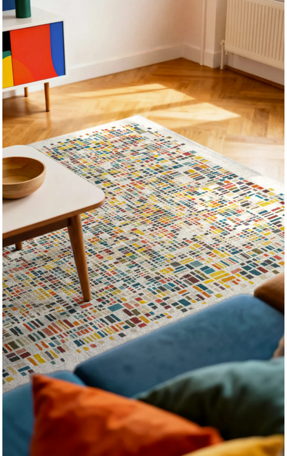 Tapis moderne tissé plat BOXY