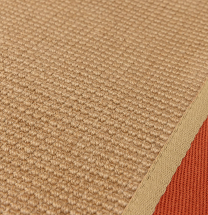 Alfombra moderna de yute DORO para dormitorio y salón 