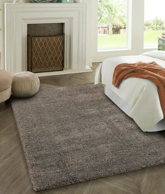 Alfombras de salón y dormitorio de pelo grueso ROCAS