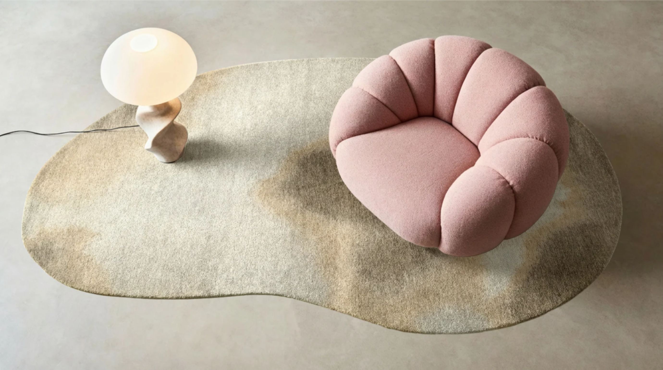 Tapis moderne tissé plat AERO