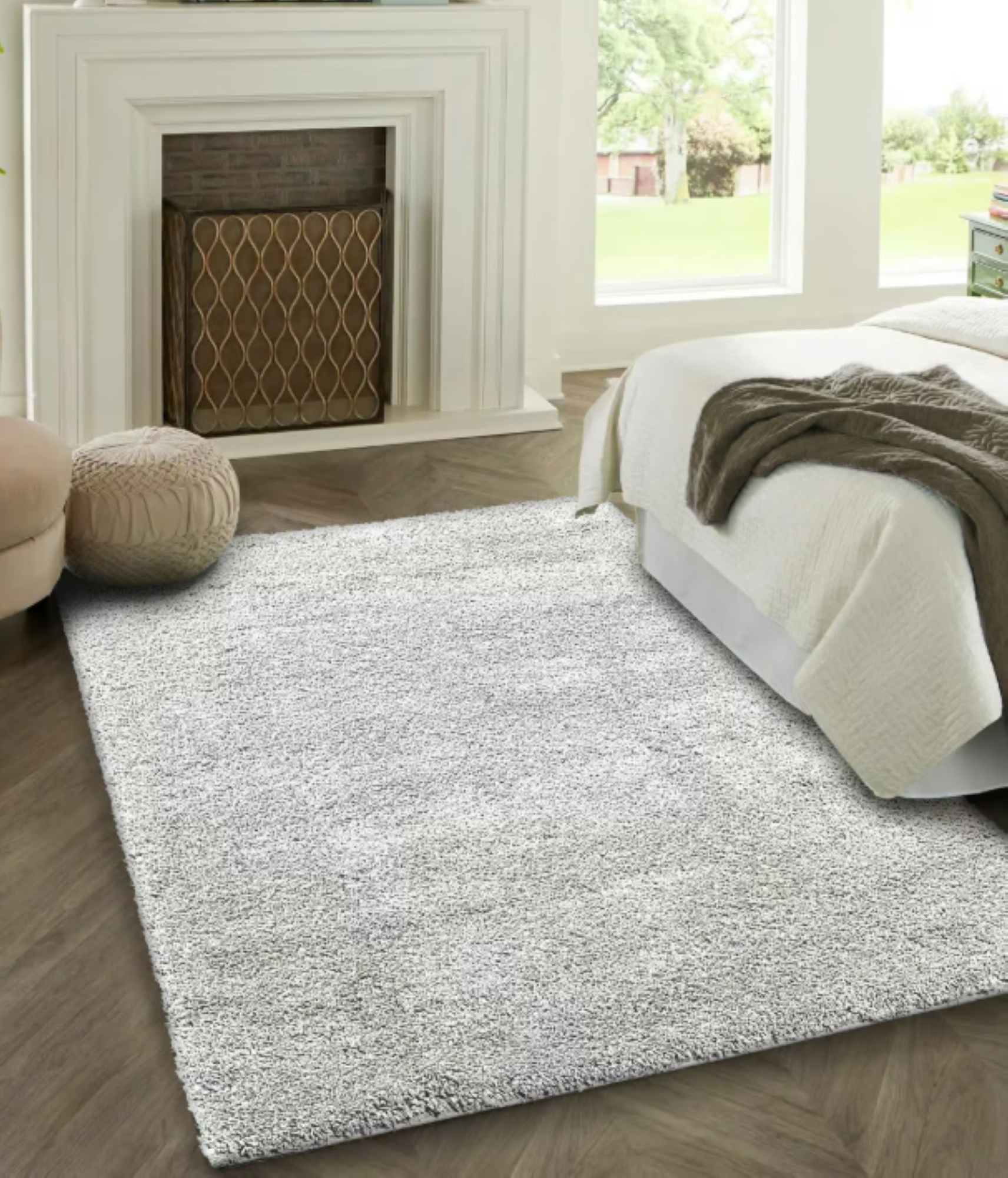 Tapis de salon et chambre à poils épais ROCAS