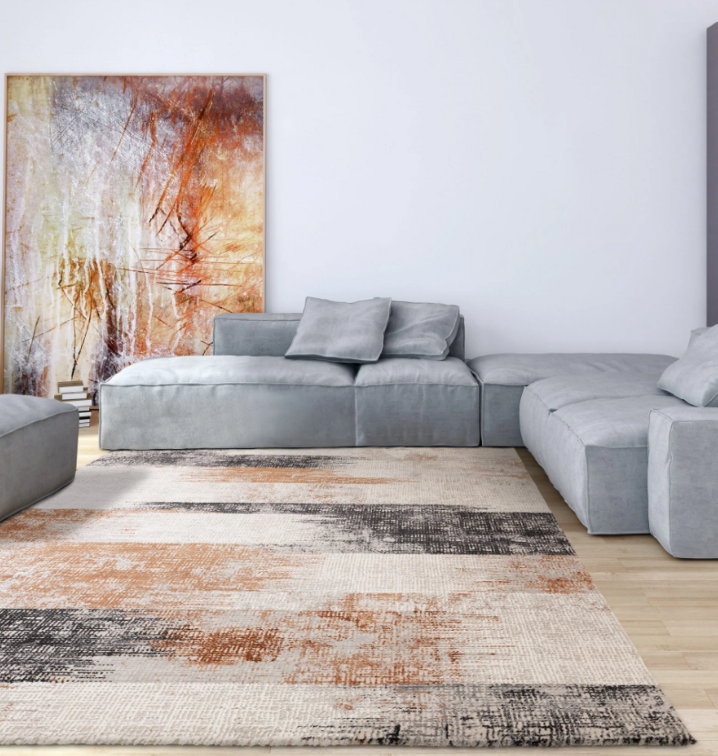 ZUKA LINES Modern Rug for Living Room and Bedroom