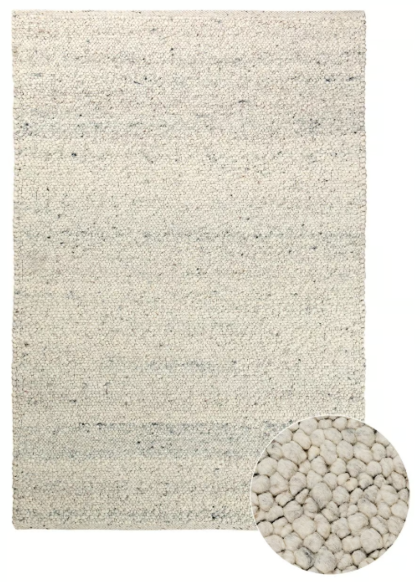 Tapis de salon fait main en laine SHEPERD