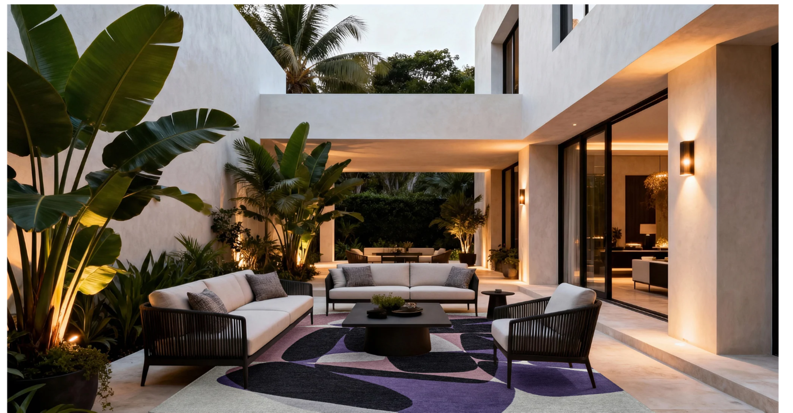 Tapis moderne tissé plat ROCKY