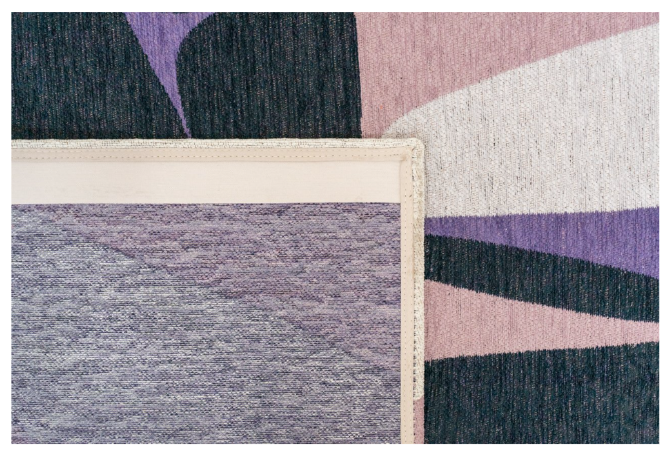 Tapis moderne tissé plat ROCKY