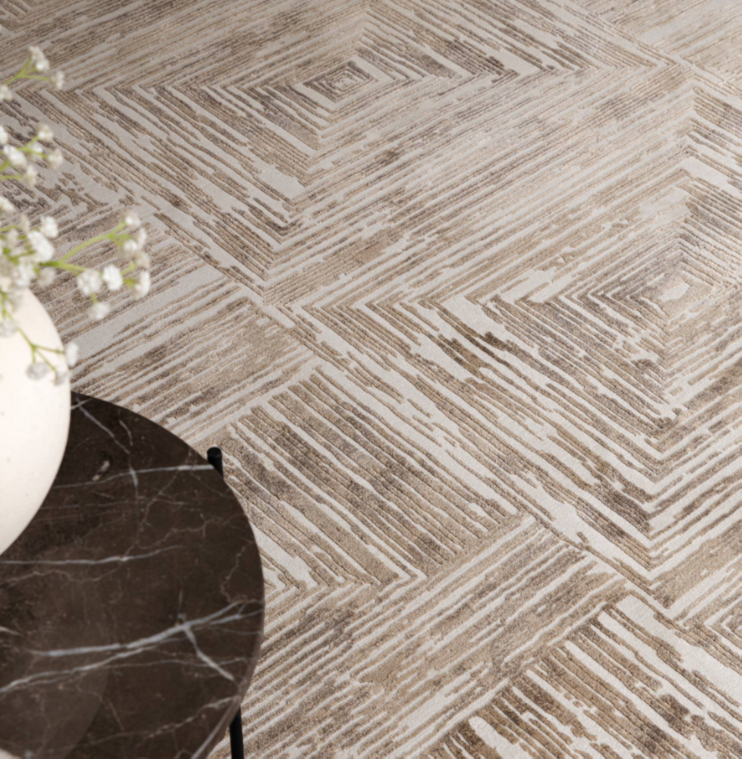 Modern rug for living room and bedroom ZUKA SKETCH