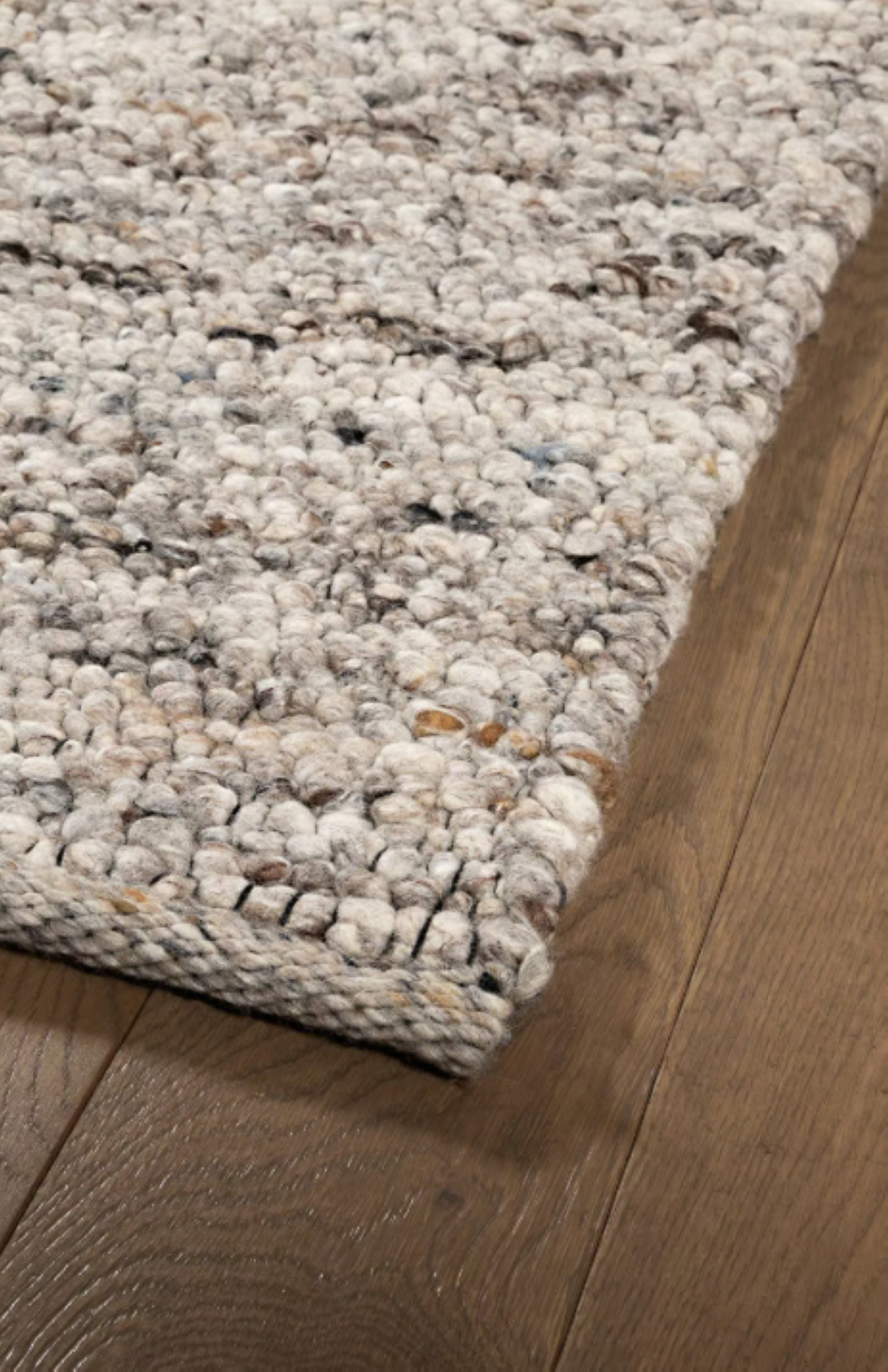 Tapis de salon fait main en laine SHEPERD