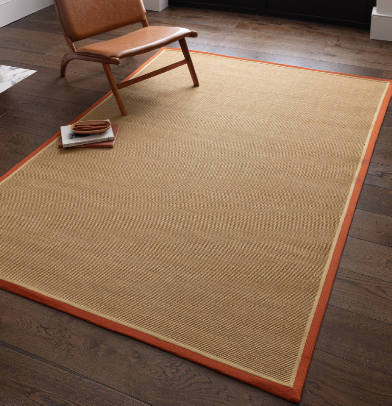 Tapis chambre et salon en jute moderne DORO