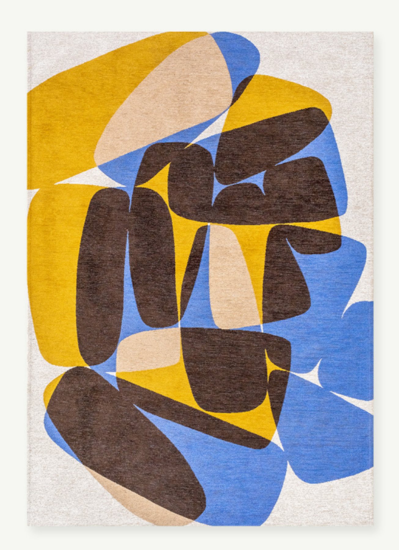 Tapis moderne tissé plat ROCKY