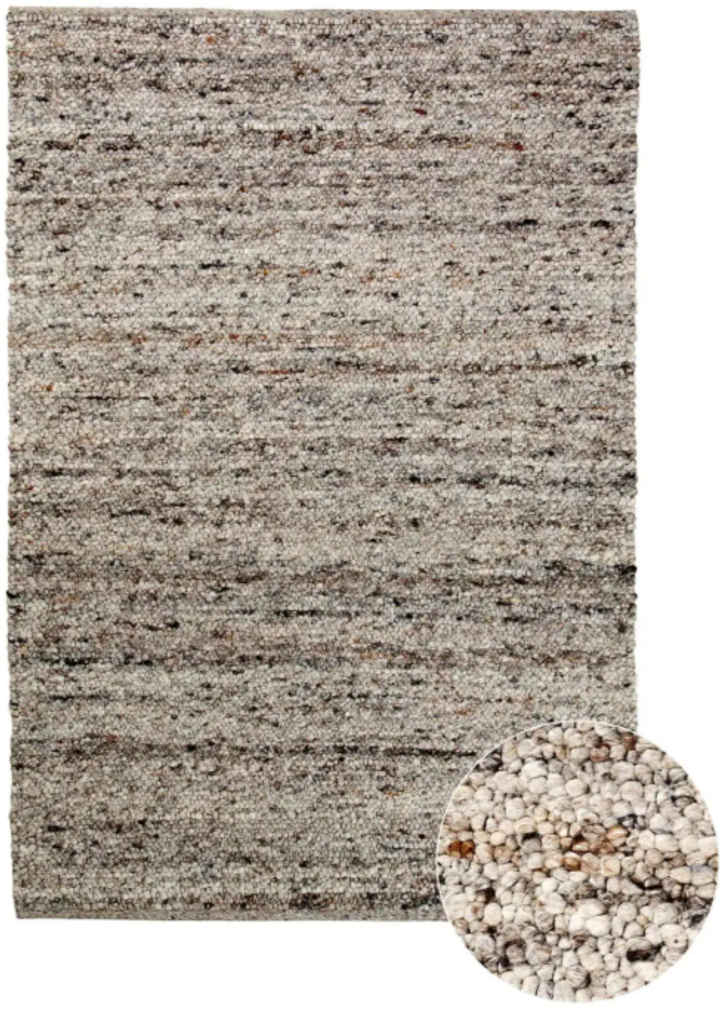 Tapis de salon fait main en laine SHEPERD