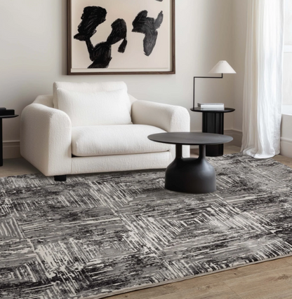 Modern rug for living room and bedroom ZUKA SKETCH