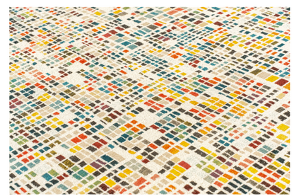 Tapis moderne tissé plat BOXY