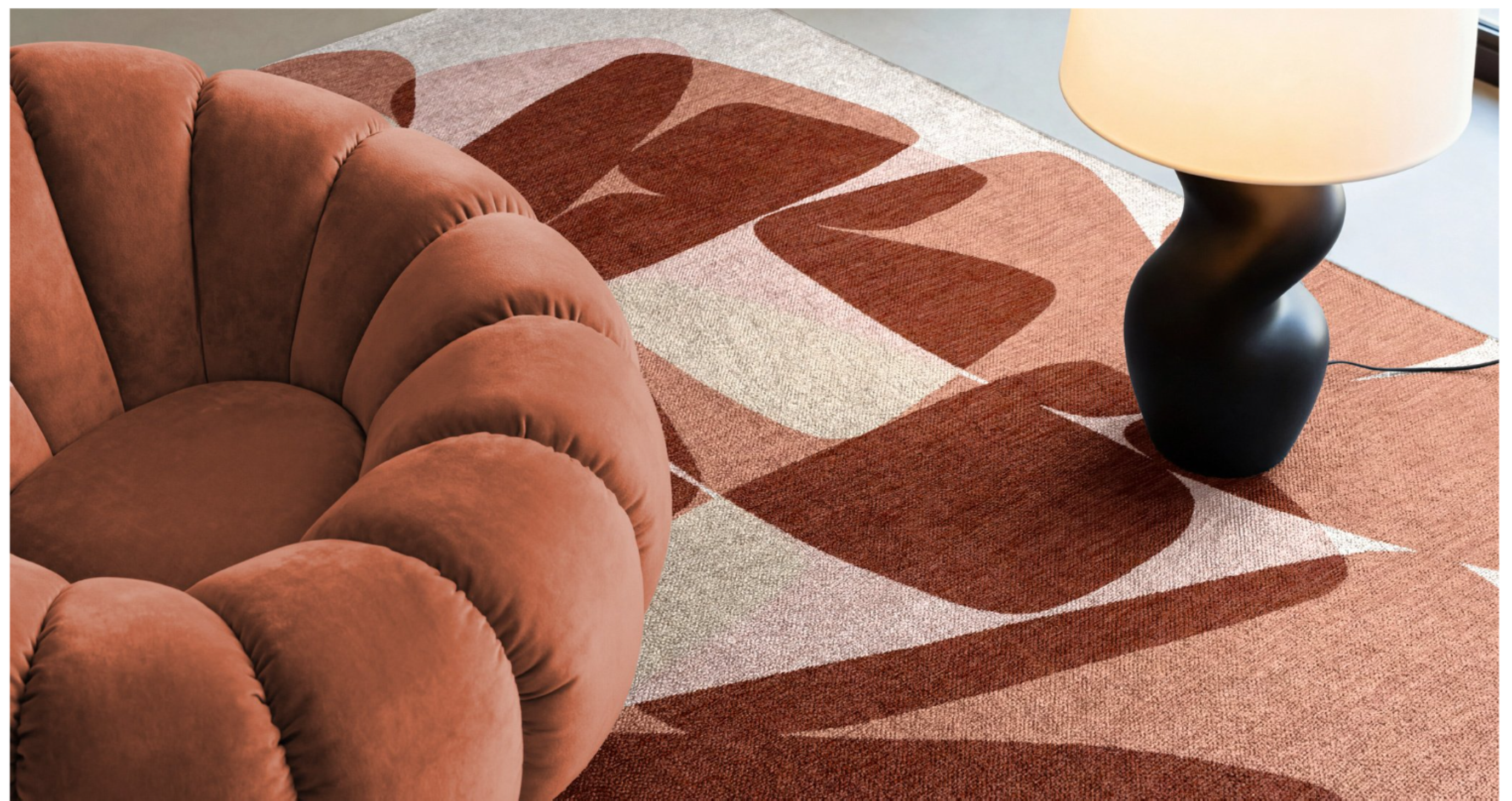 Tapis moderne tissé plat ROCKY