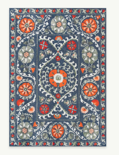 TABRY flat-woven oriental-style rug